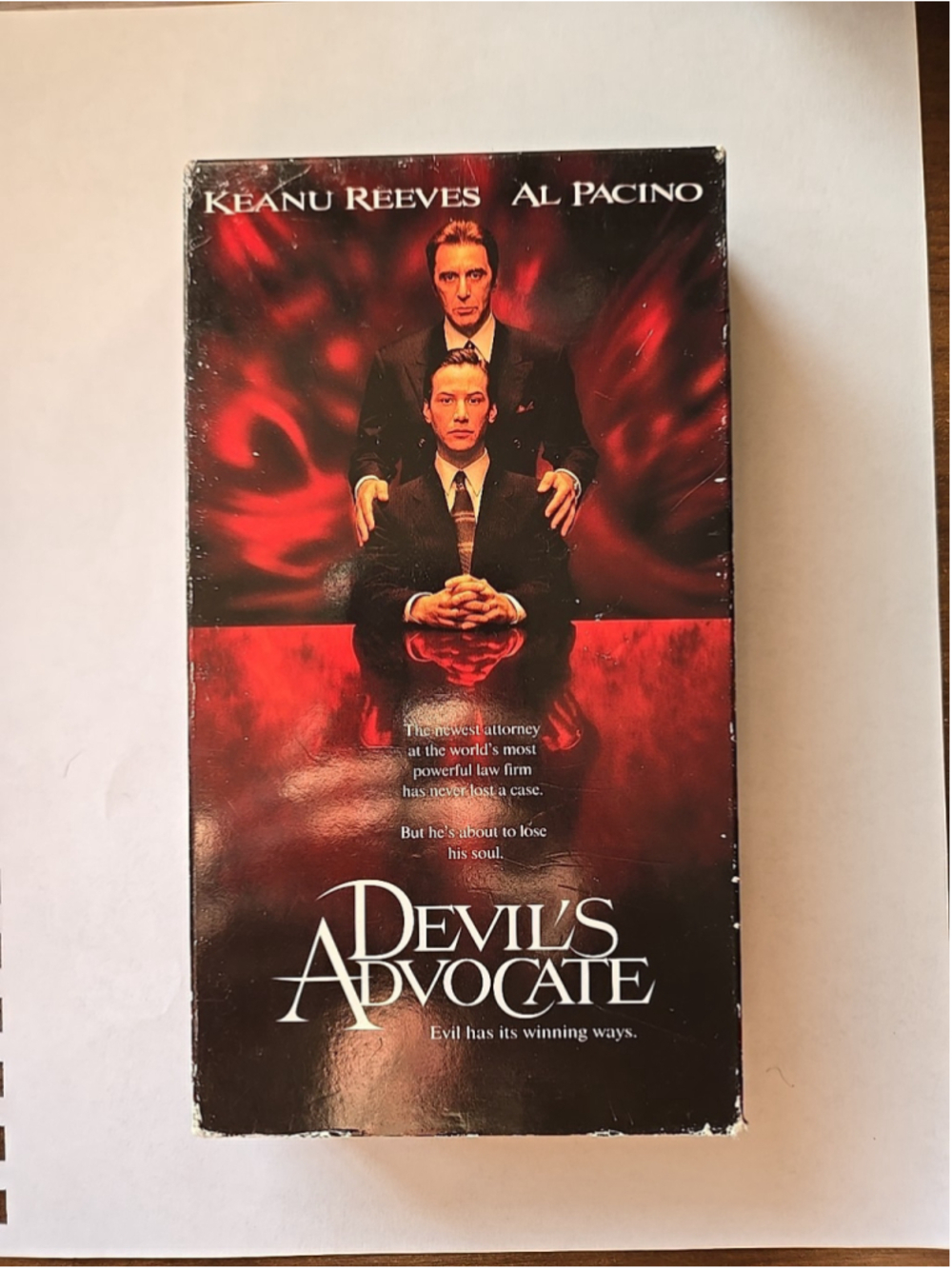 Devil's Advocate VHS Horror Keanu Reeves Al Pacino Warner Home Video 1997